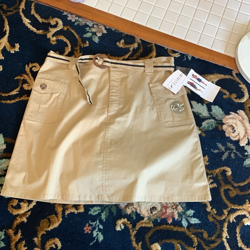White Stag Belted Stretch Skirt. Nwt. Retail 25 — image 2 of 8